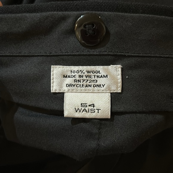 Versini Wool Tux Pants. 54 - Picture 3 of 9